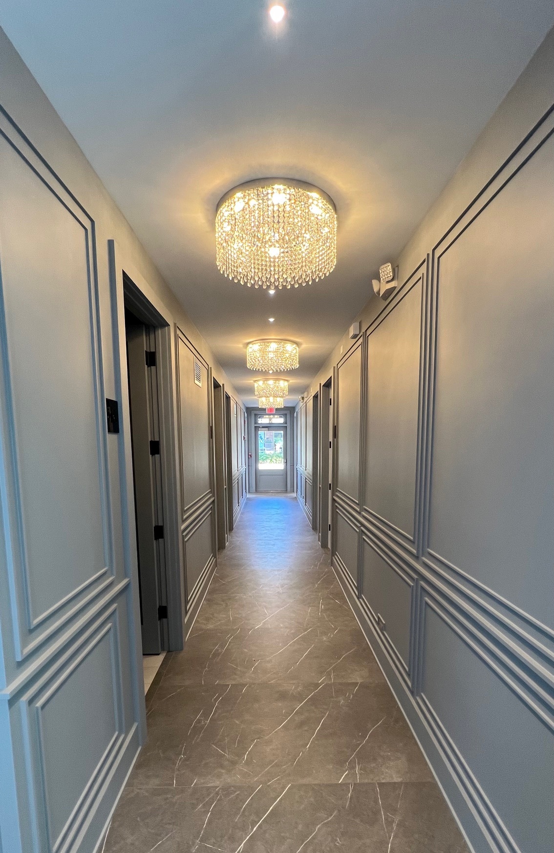 Saturnia Salon Suites interior hallway